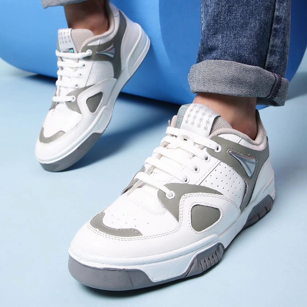 Force 10 Casual Grey Lacing Sneakers For Men DUPLAY NEW By Liberty Casual Dress With Shoes