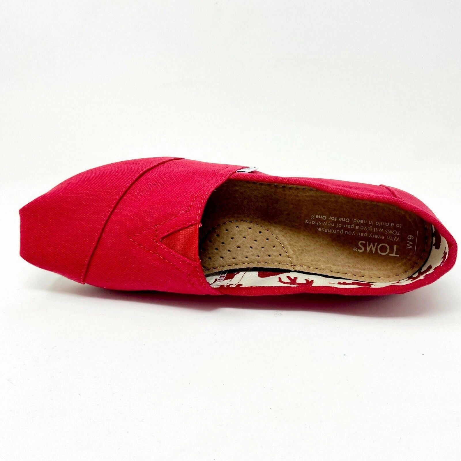 Flat Shoes With Ankle Straps Codycross Toms Classics Red Womens Slip On Casual Canvas Flat Shoes