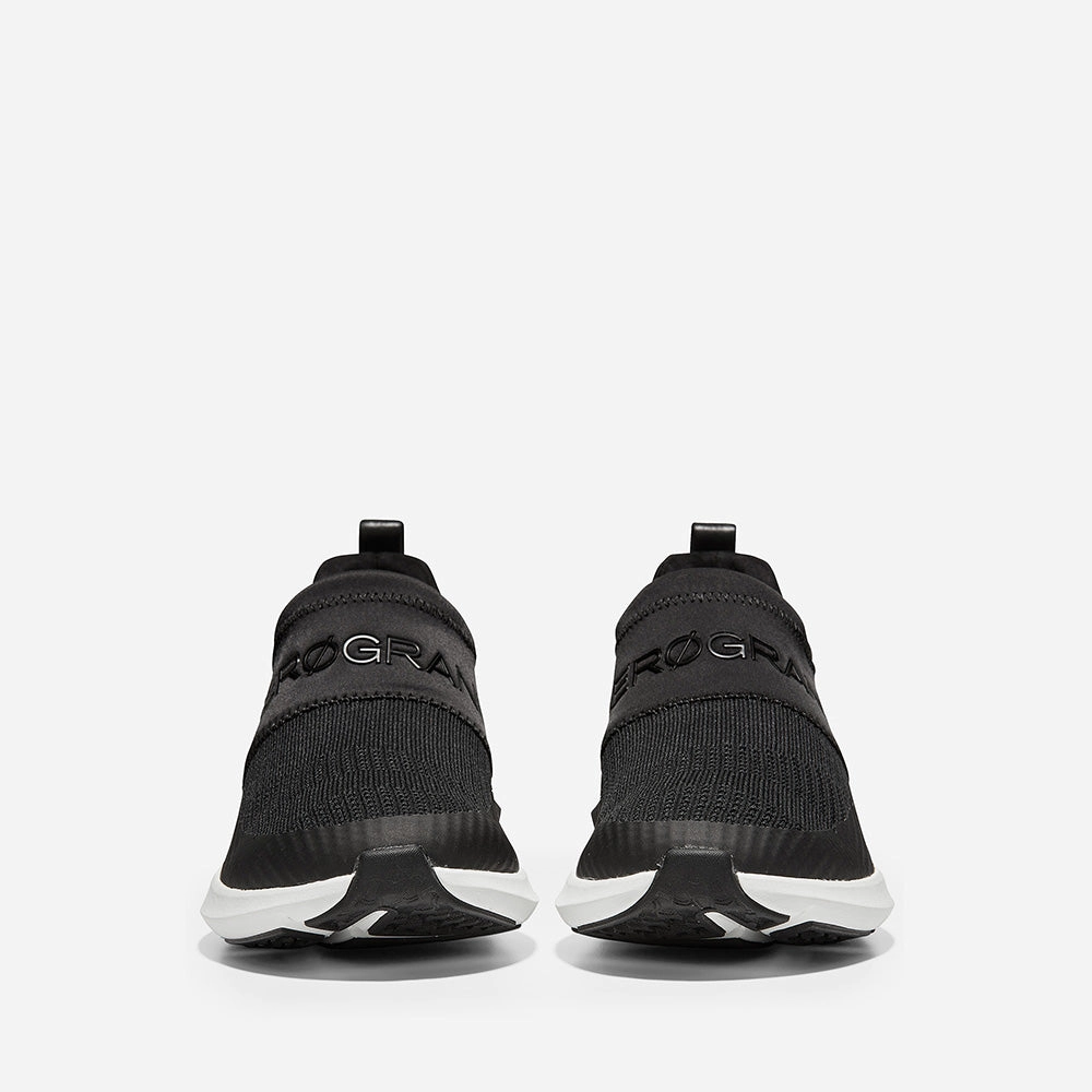 Cole Haan ZERGRAND Stitchlite Slip On Runner Black/Black/Optic White New Trend Casual Shoes