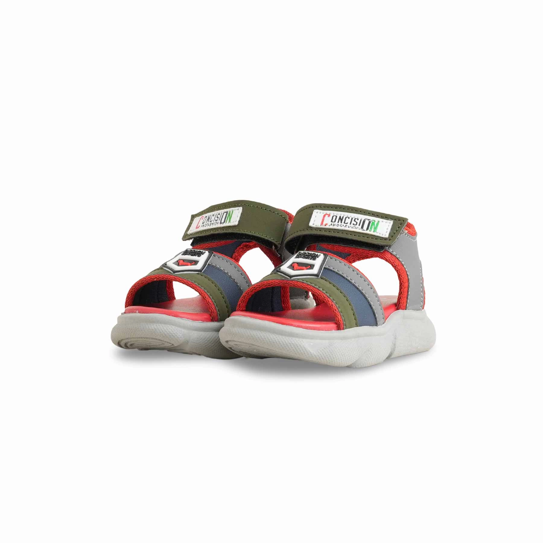 Boys Grey Casual Sandal KD4889 Wedge Comfortable Sandals