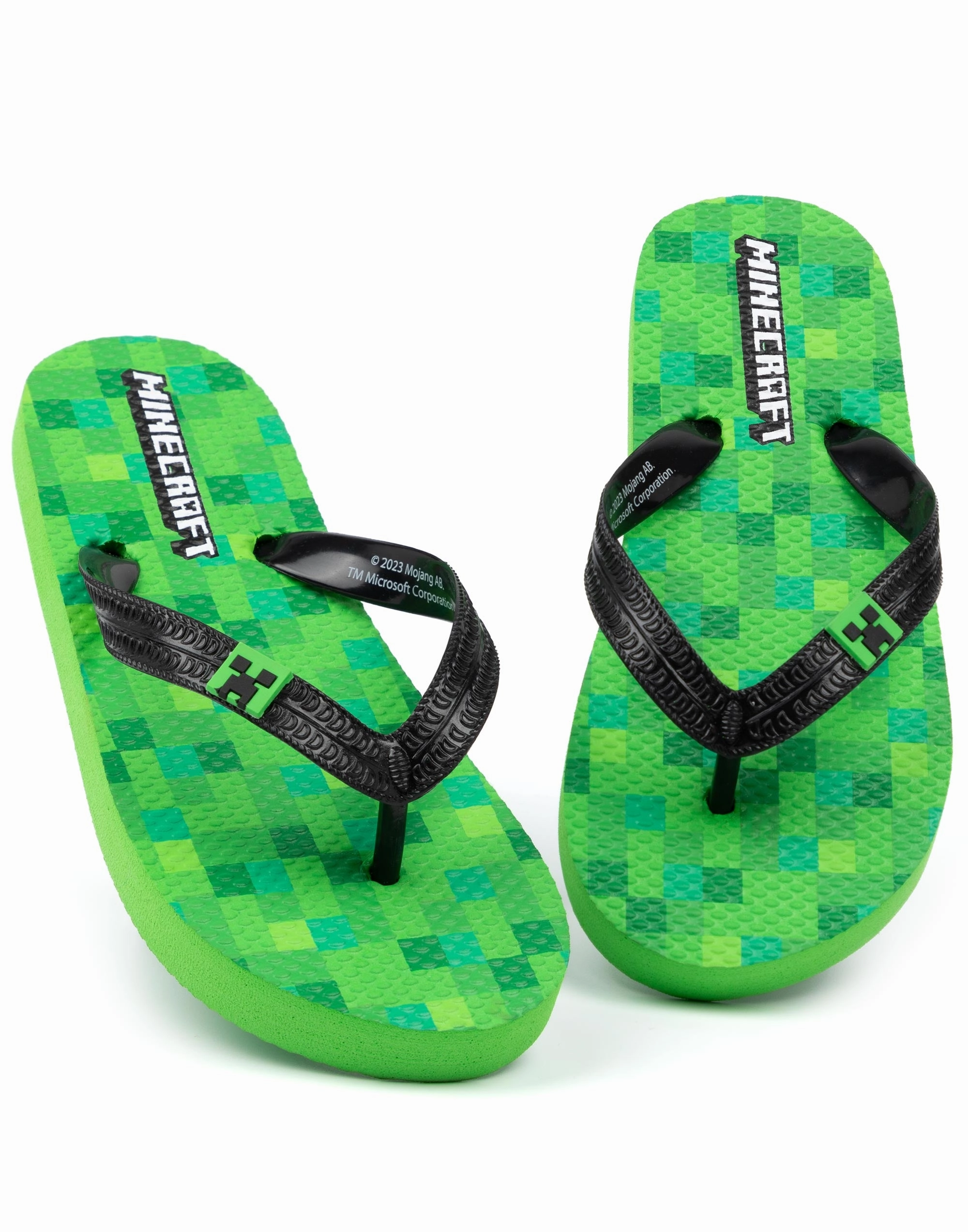 Minecraft Creeper Kids Summer Flip Flop Sandals Piper Sandals