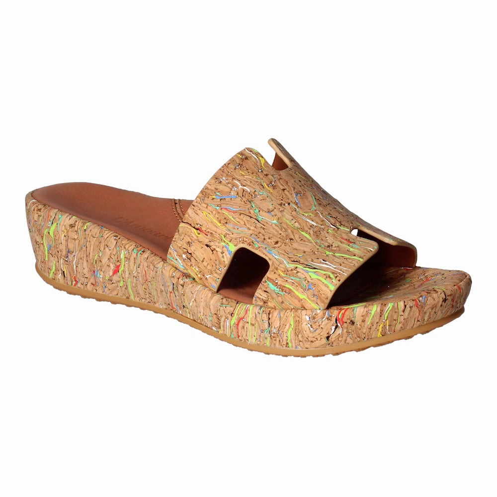 Sandals Saint Vincent And The Grenadines Catiana Slip on Sandal - Bright Multi Cork