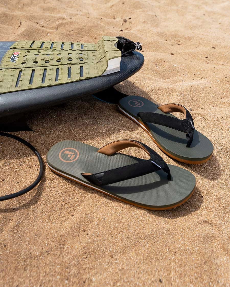 Fold Up Flip Flops For Night Out Traa SC Flip Flops in Olive