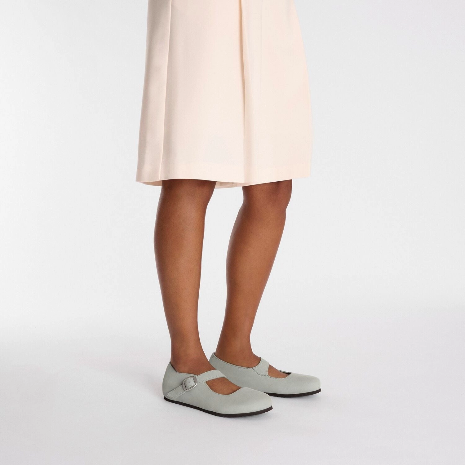 Tracy | Nubuck | Pure Sage Best Stylish Shoes For Flat Feet