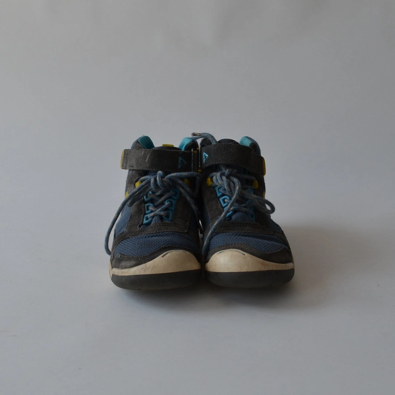 To Stop Toe Walking Trainers - Blue High Tops - Shoe Size 1