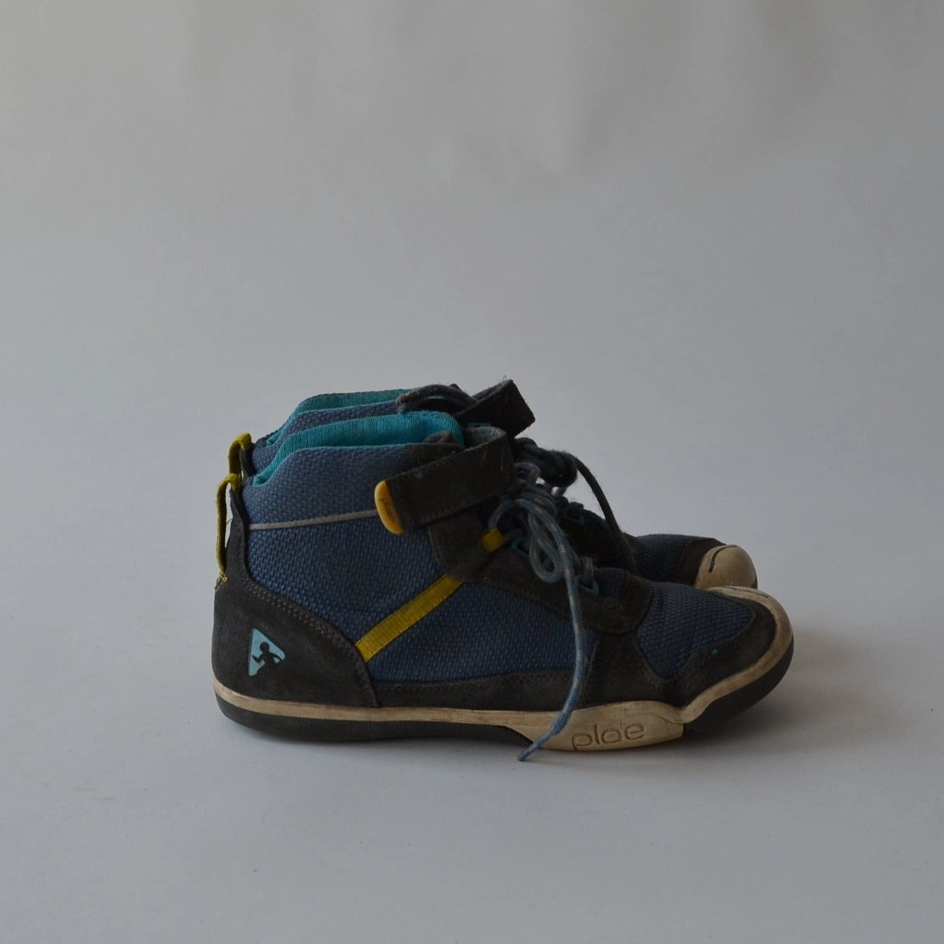 Shoes Squeak When Walking Trainers - Blue High Tops - Shoe Size 1