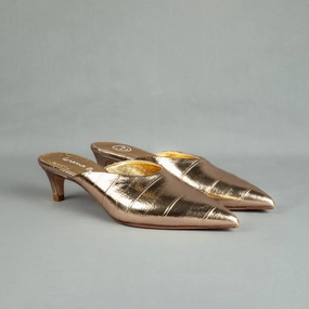 51550 Gold Nine West Shoes Flats