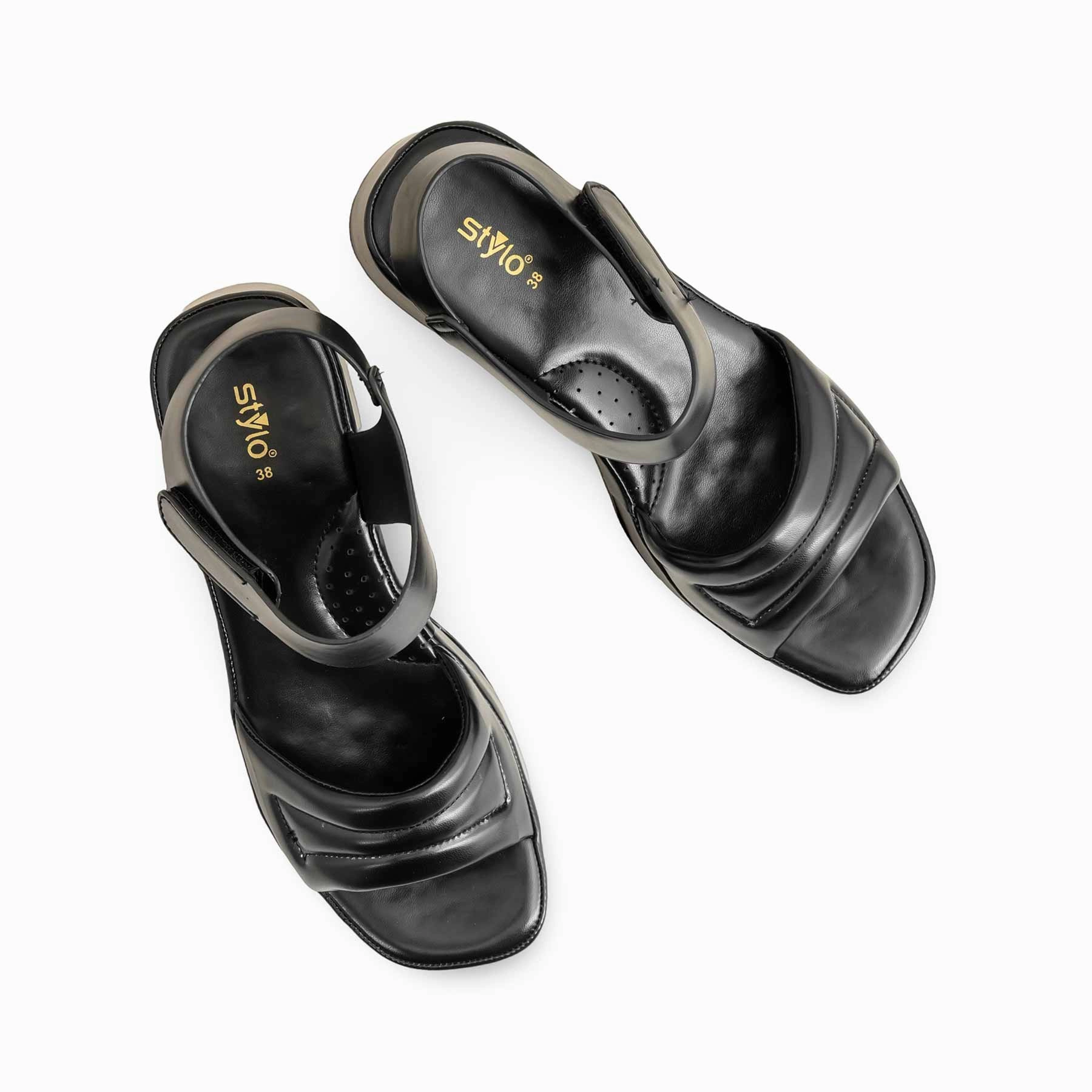Black Formal Sandal For Women PU0515 Sandals Boc