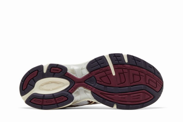 Best Asic Shoes ASICS Gel-1130 White Maroon Banner