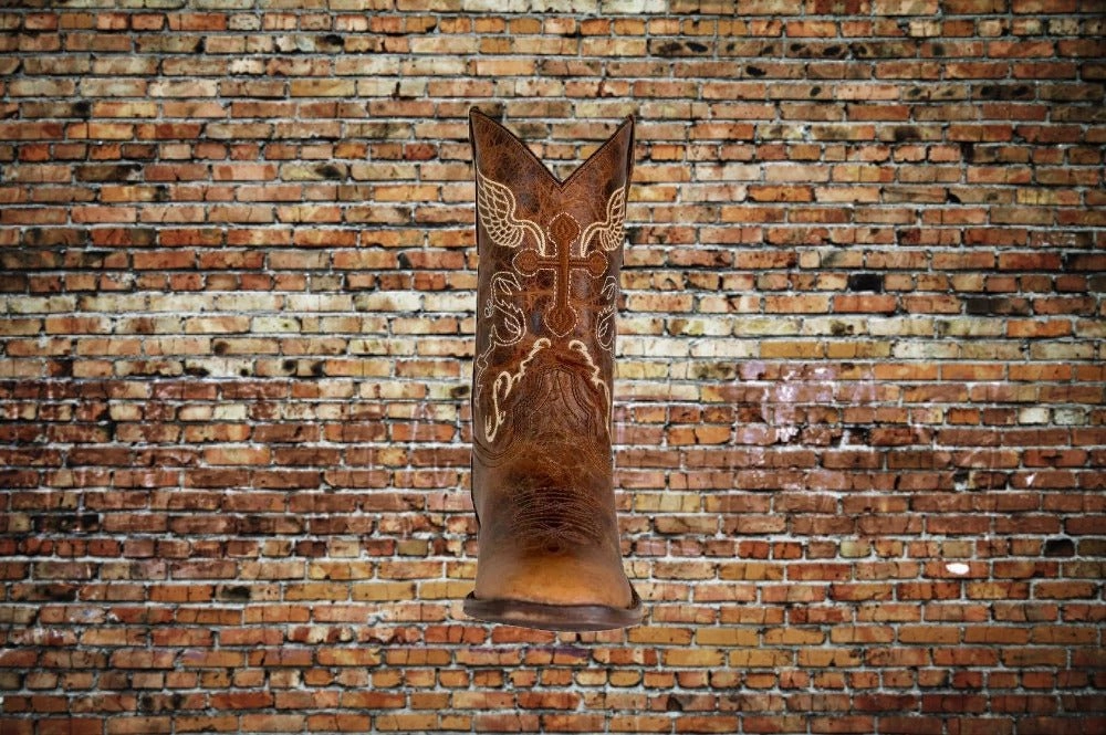 Tuffrider Sequoia Cross & Wing Kids' Square Toe Western Boots Mt Everest Boots