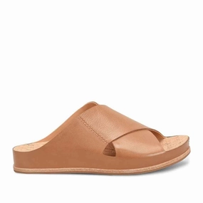 Best Supportive Flat Shoes Tutsi Cross Slide - Brown