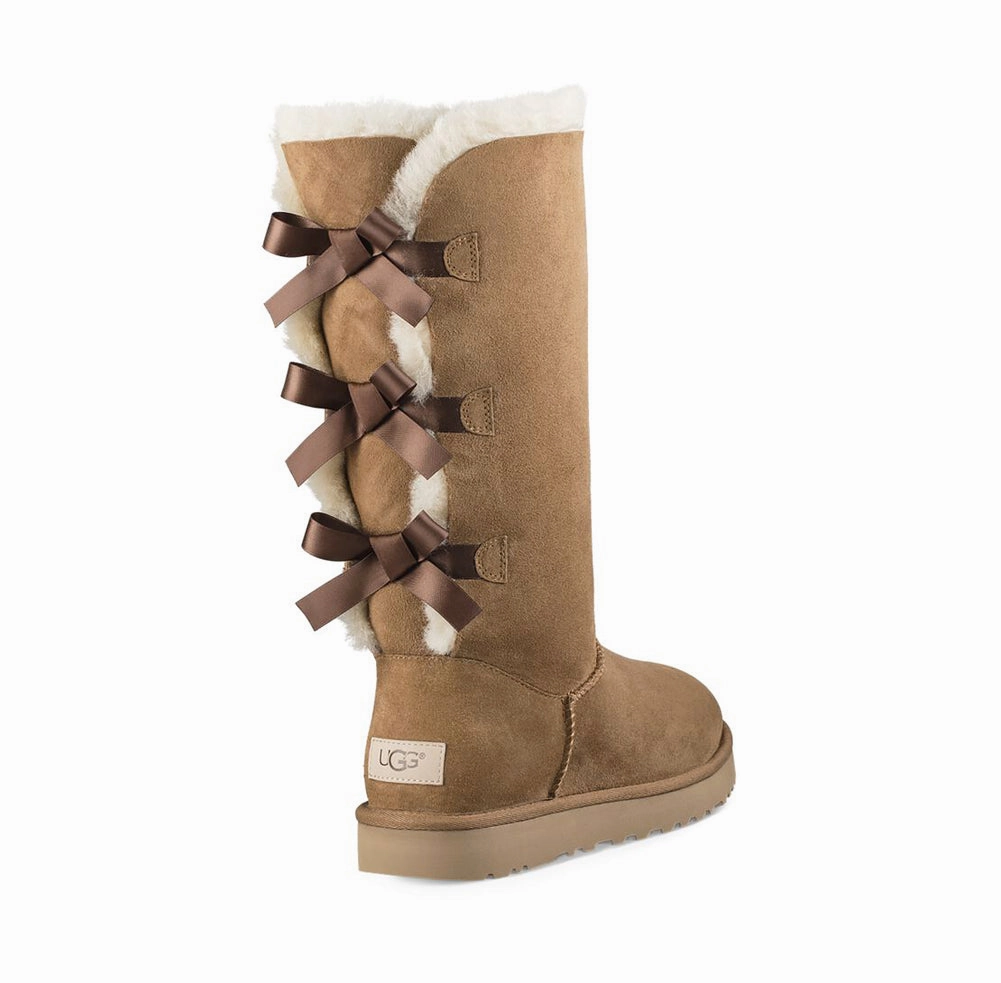 UGG Bailey Bow Tall II Women | Chestnut (1016434) Christmas High Heels