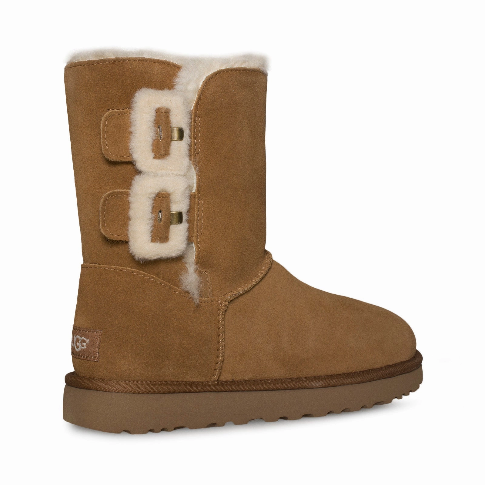 UGG Bailey Fluff Buckle Chestnut Boots - Women's Boots Resoled