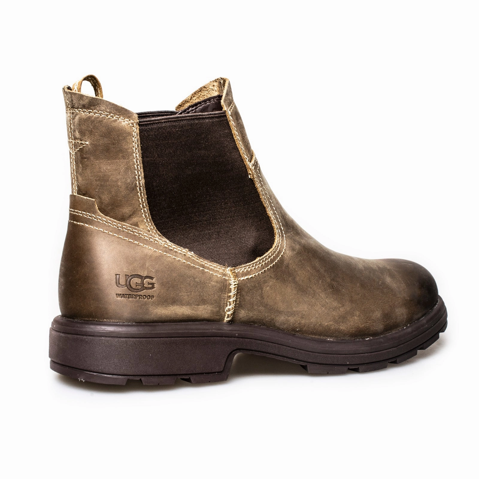 UGG Biltmore Chelsea Military Sand Boots - Men's Waterproof Socks Over Shoes
