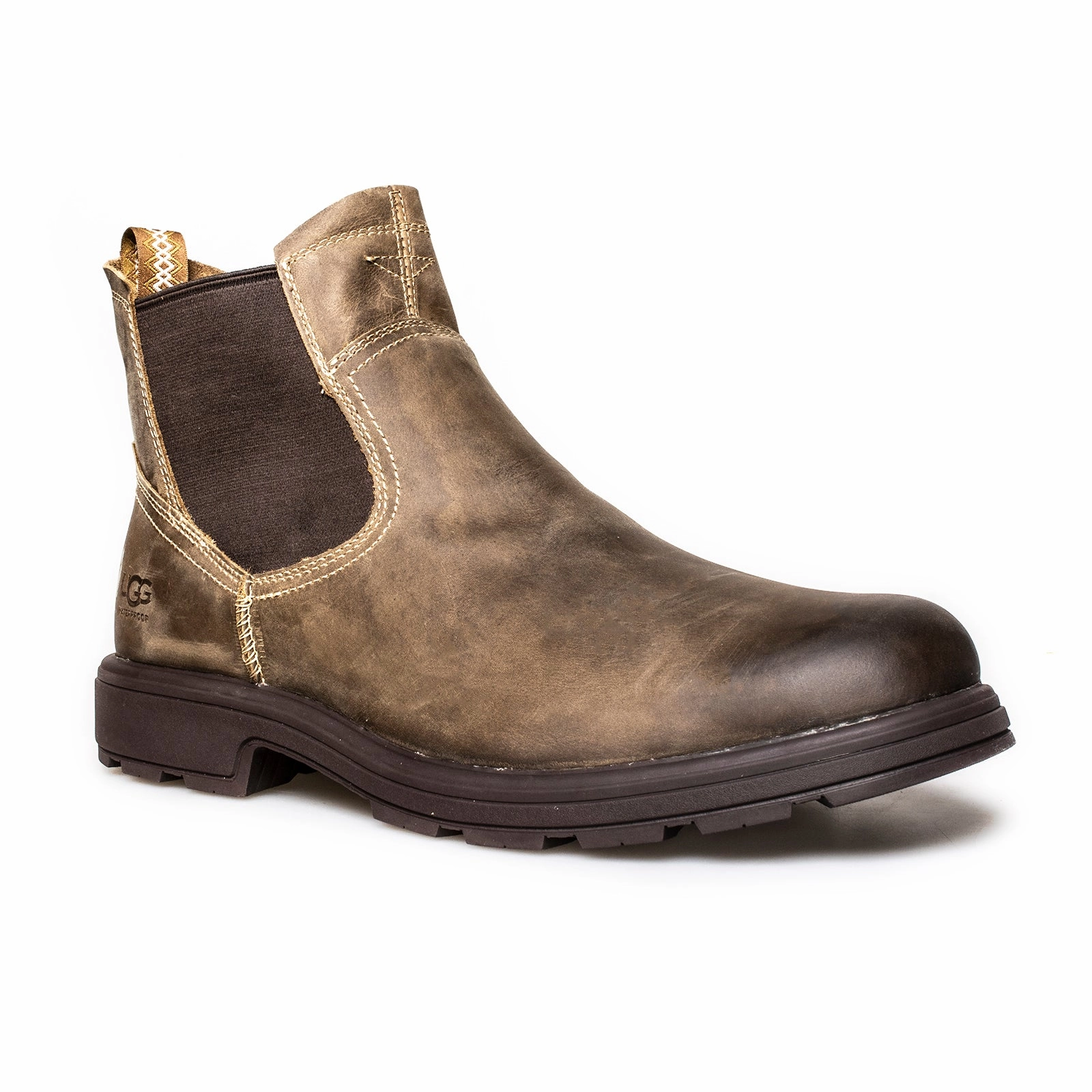UGG Biltmore Chelsea Military Sand Boots - Men's Best Waterproof Shoes With Arch Support