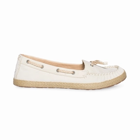 UGG Chivon Blank Canvas Shoes Maxi Dress Flat Shoes