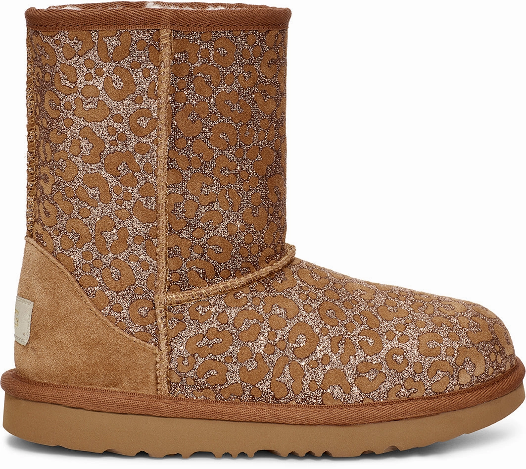 UGG Classic II Glitter Leopard Toddler | Chestnut (1112388T) Miniature Cowboy Boots