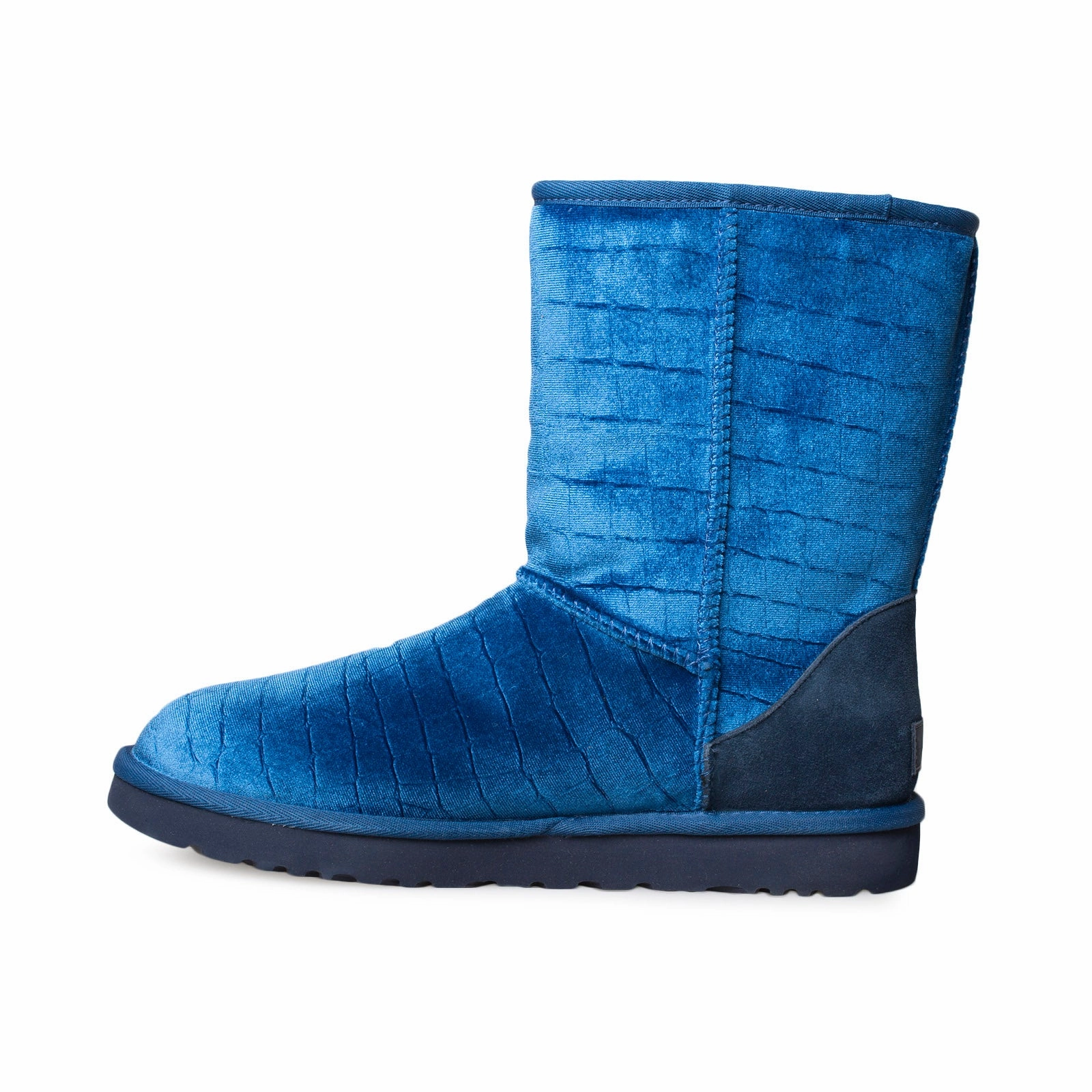 Platform Oxford Boots UGG Classic Short II Croc Navy Boots - Women's