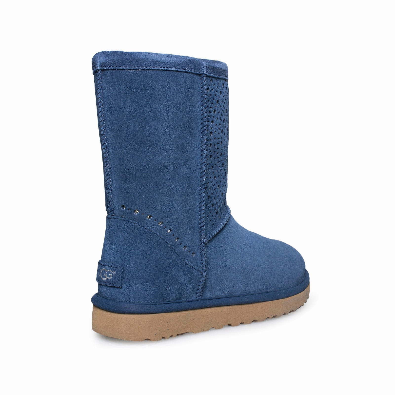 Winter Boots For Walking UGG Classic Short Sunshine Perf Navy Boots