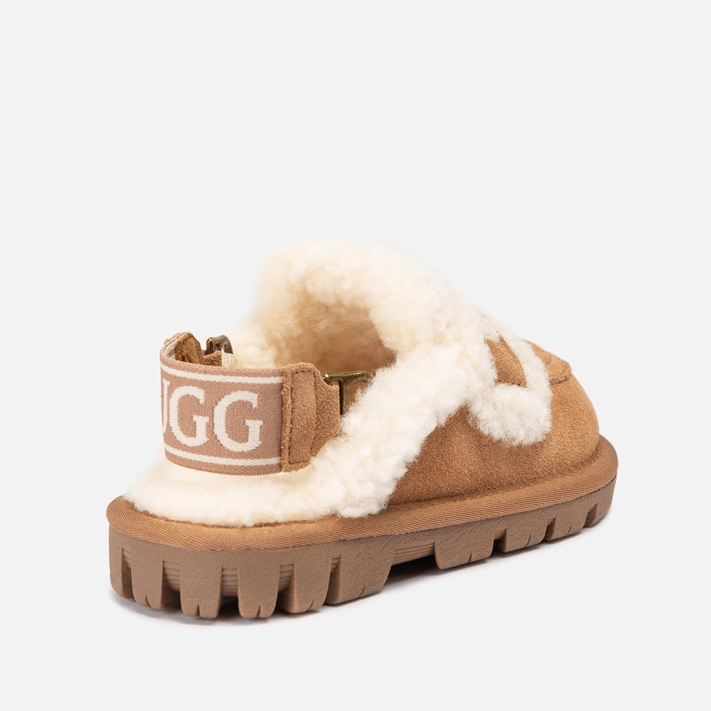 Lynez Slippers Ugg Kids Violet Shearling Slipper (Detachable Feature)