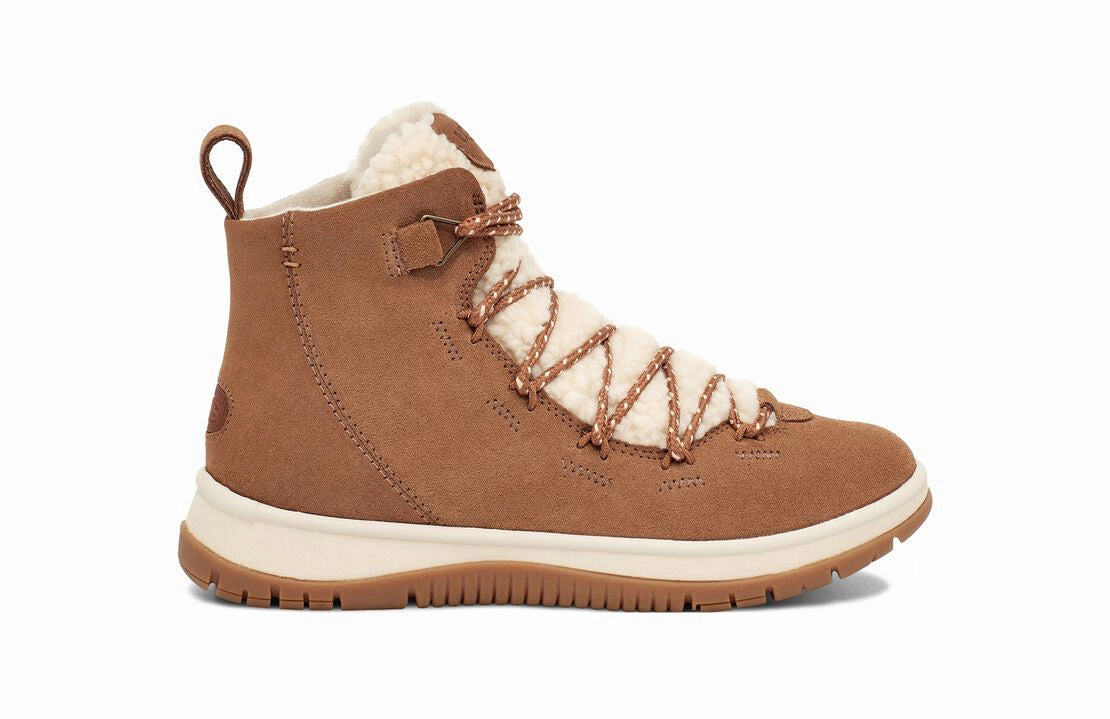 Best Walking Boots Waterproof UGG Lakesider Heritage Mid Women | Chestnut Suede (1121020)