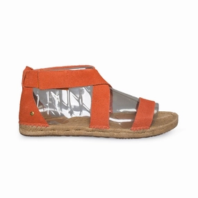 UGG Mila Fire Opal Sandals - Women's Strappy Flat Sandals