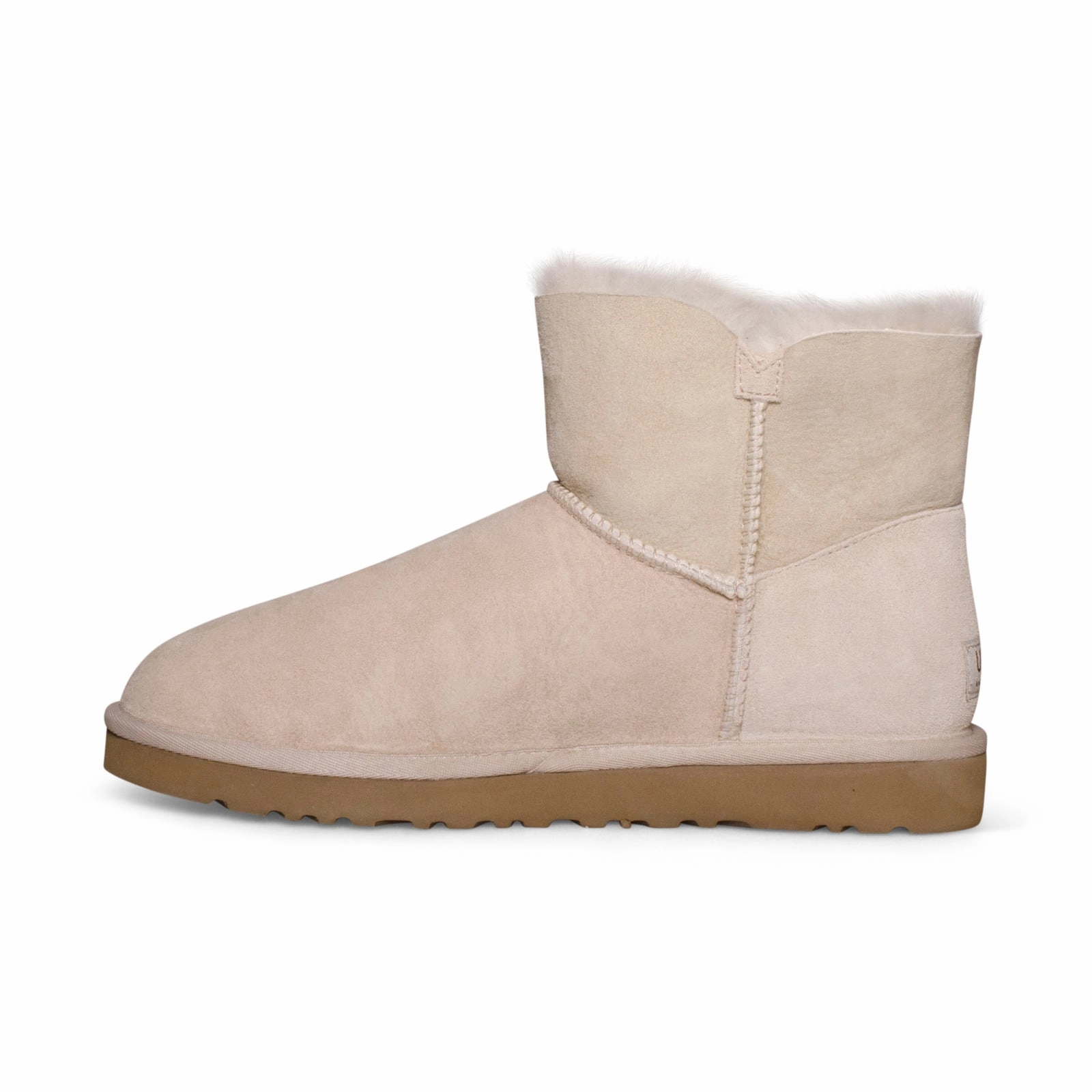 White Above The Knee Boots UGG Mini Bailey Button Sand Boots - Women's