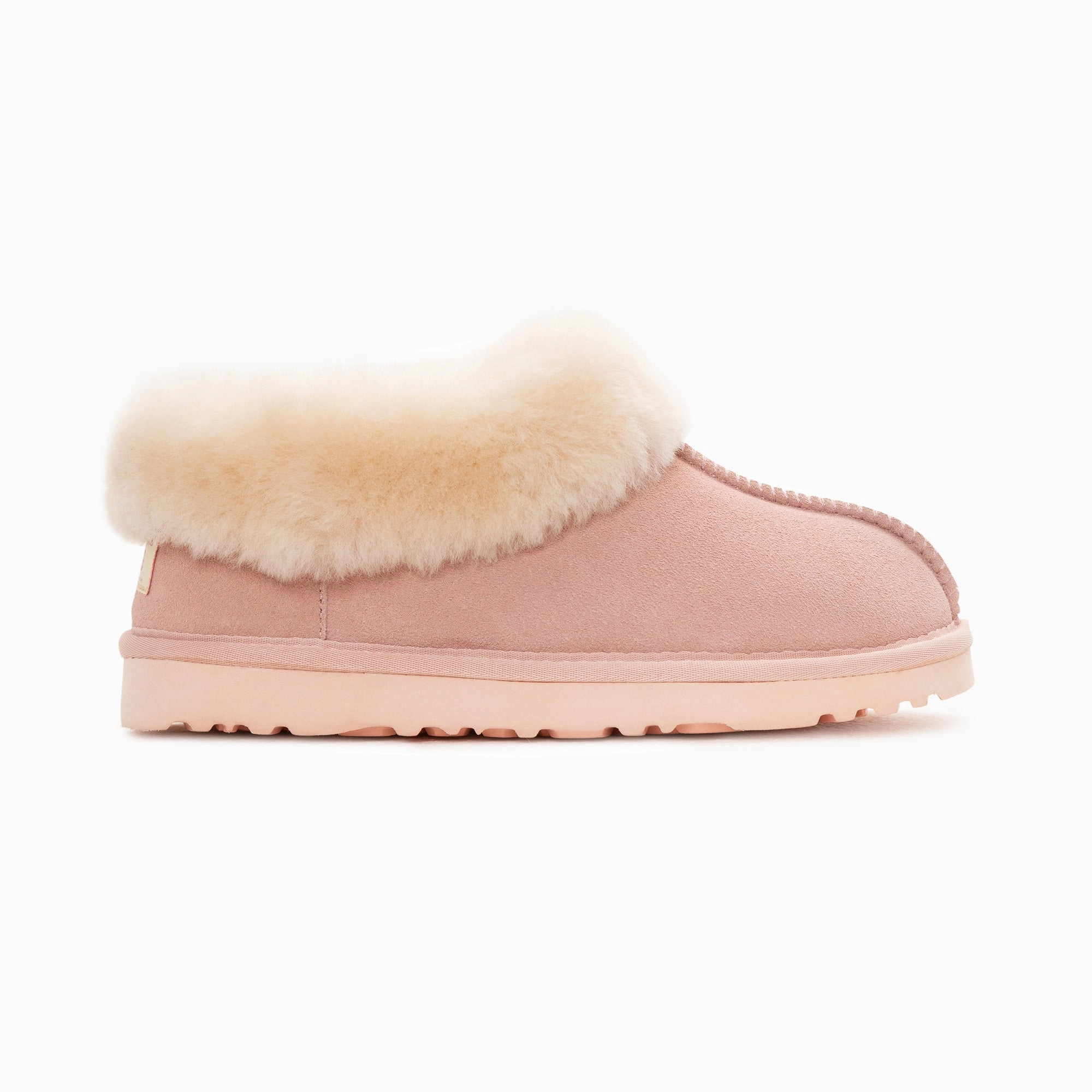 Ugg Slippers Collar Unisex Premium Sheepskin Slippers Suede (Unisex Cow Suede) Were Slippers Originally Silver