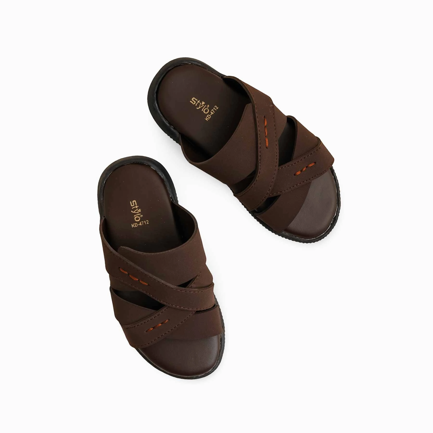Boys Brown Casual Slipper KD4712 Lightweight Slippers