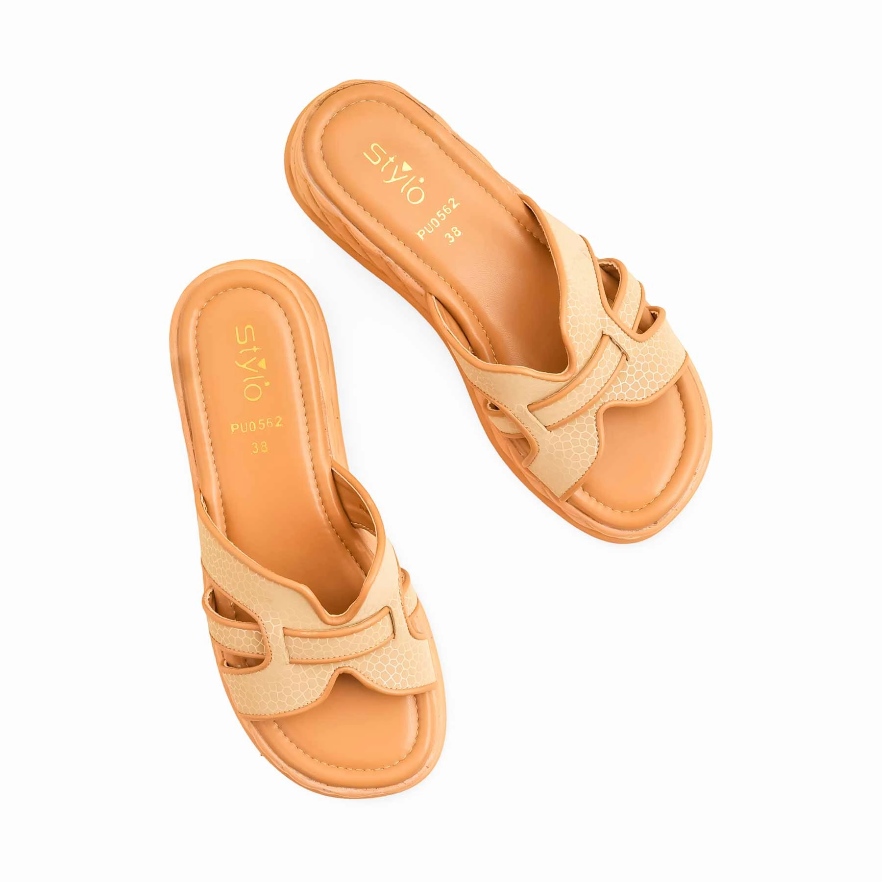 Beige Formal Slipper PU0562 Adilette Slides