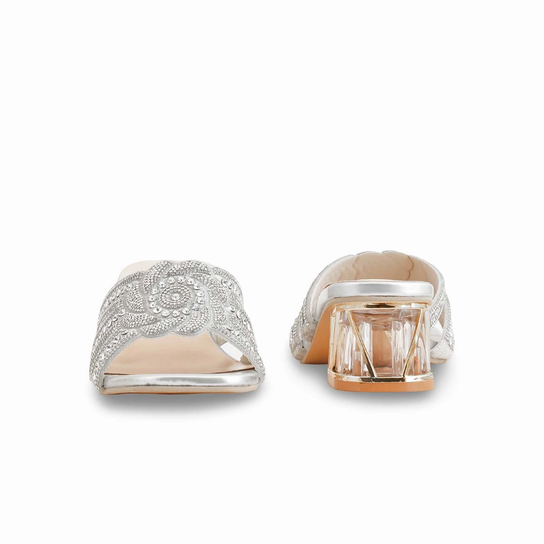 Foamies Slippers Silver Fancy Slipper FN7950