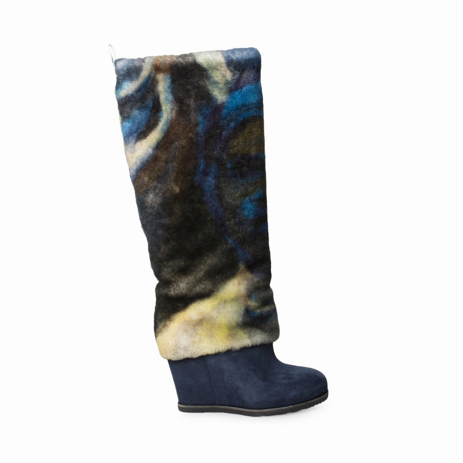 Thigh High Boots Outfit UGG X Claire Tabouret Fluff Dark Sapphire Boots - Women's