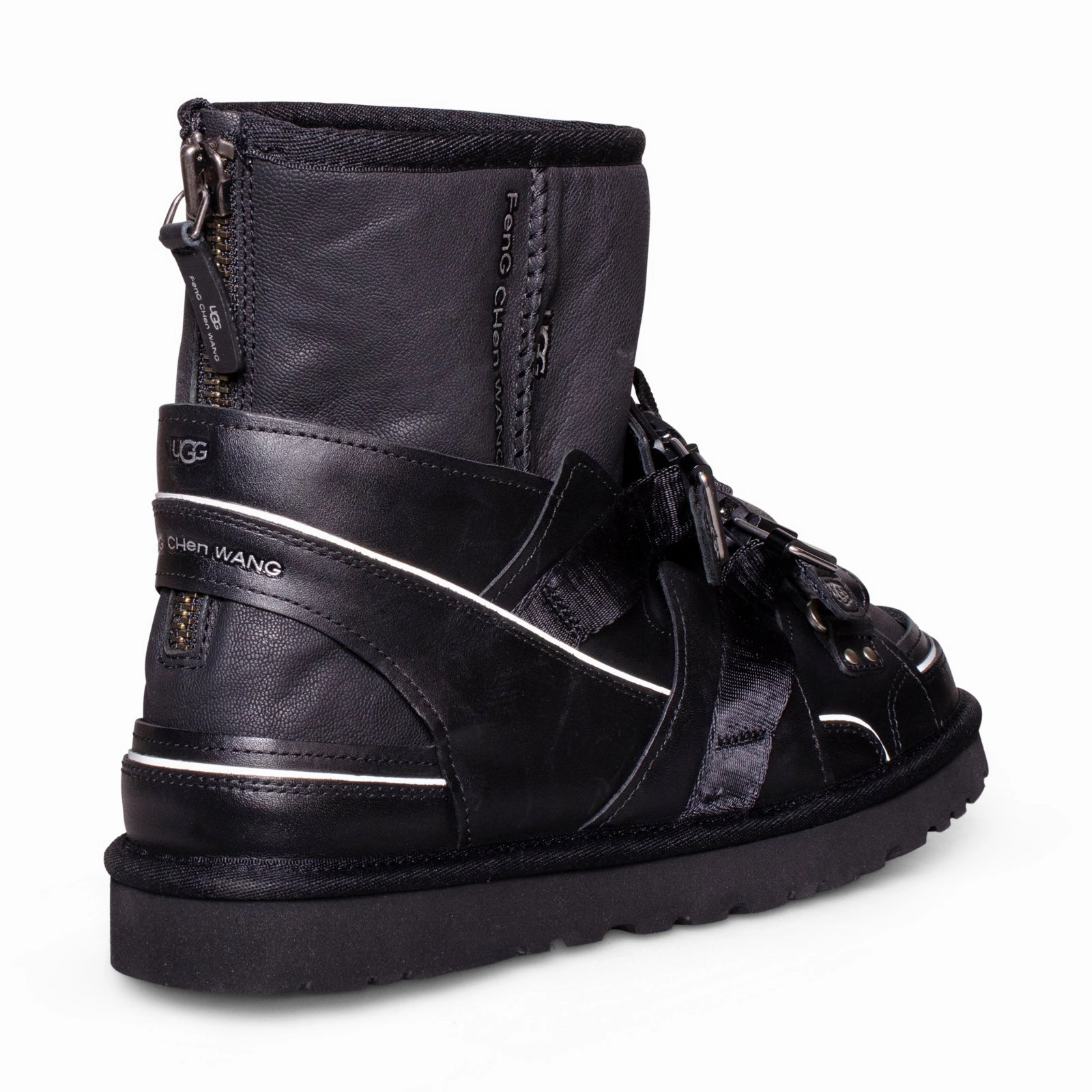 UGG X Feng Chen Wang Sandal Black Boots - Women's Steel Toe Winter Boots