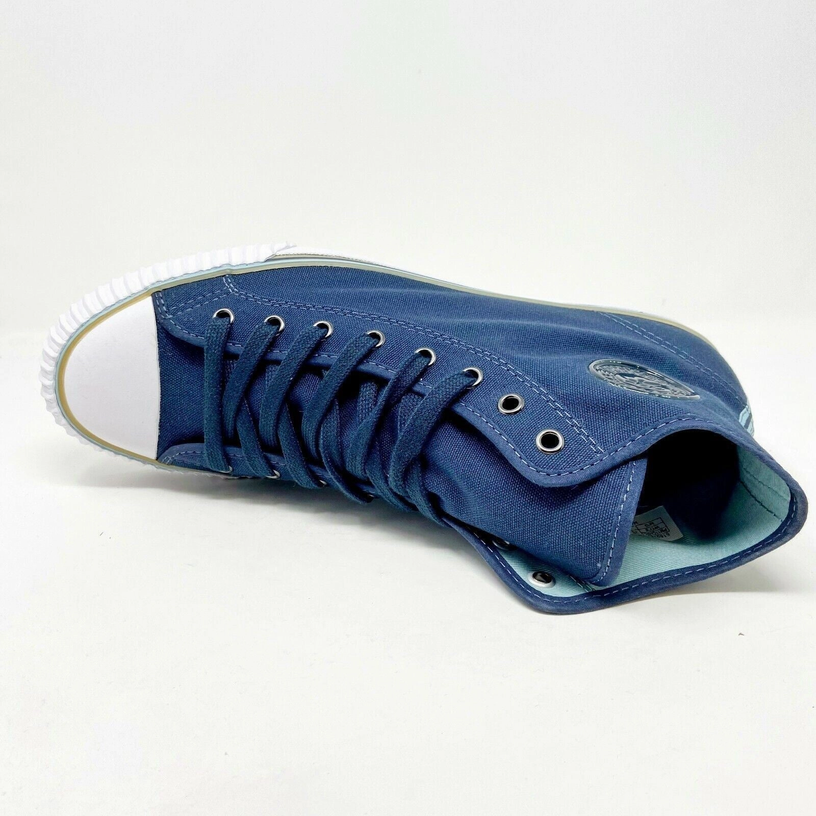 Good For Flat Feet Walking PF Flyers Center Hi Reiss Navy Blue White Womens Casual Shoes PM11CH2C