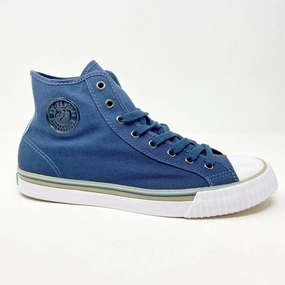 For Speed Walking Best PF Flyers Center Hi Reiss Navy Blue White Womens Casual Shoes PM11CH2C