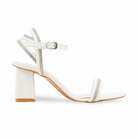 White Fancy Sandal For Women FN6094 Sandals Fiji