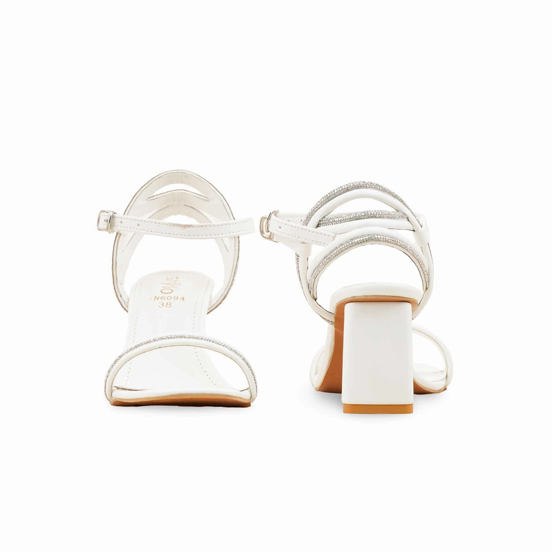 Weweya Sandals White Fancy Sandal For Women FN6094