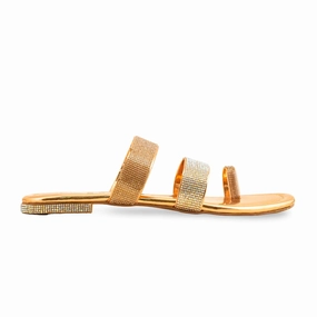 Platform Woven Sandals Peach Fancy Chappal For Women FN0798