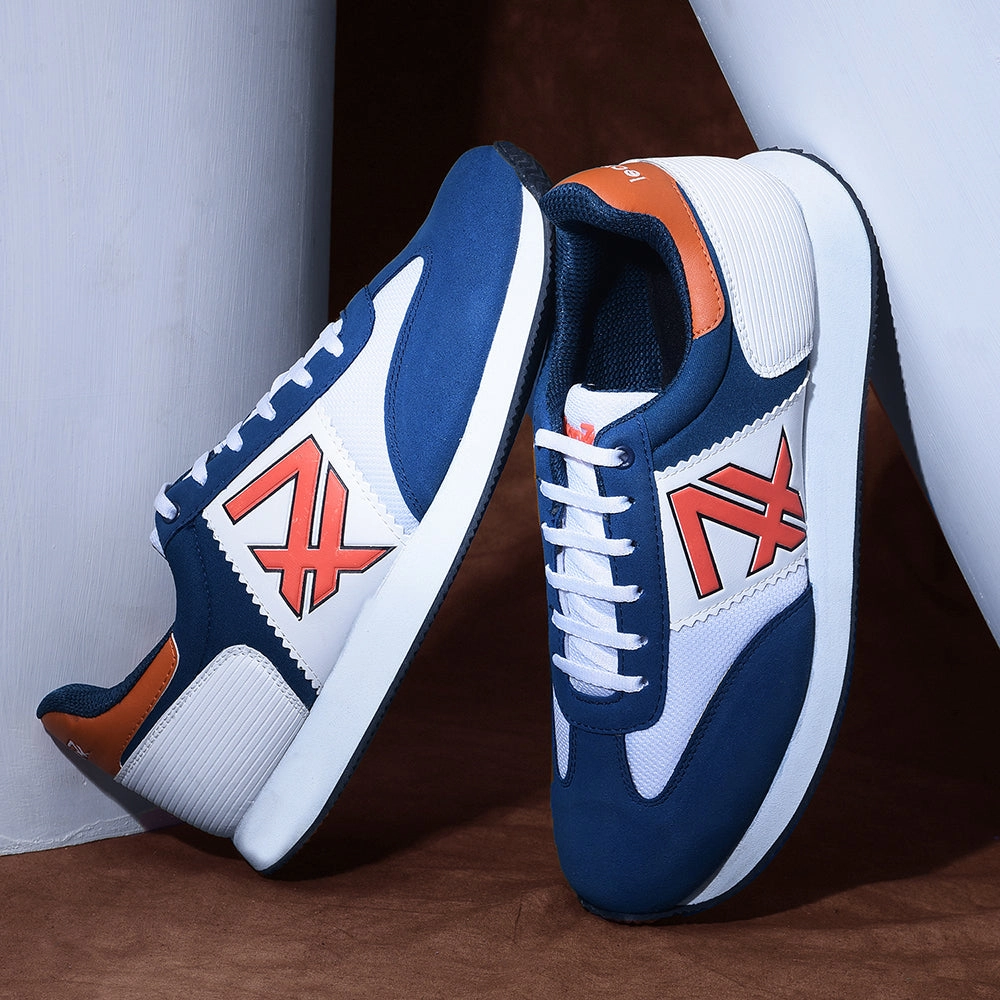 Leap7x Casual Teal Blue Lacing Sneakers For Men BACKAM-1E By Liberty Casual Dillard's Shoes