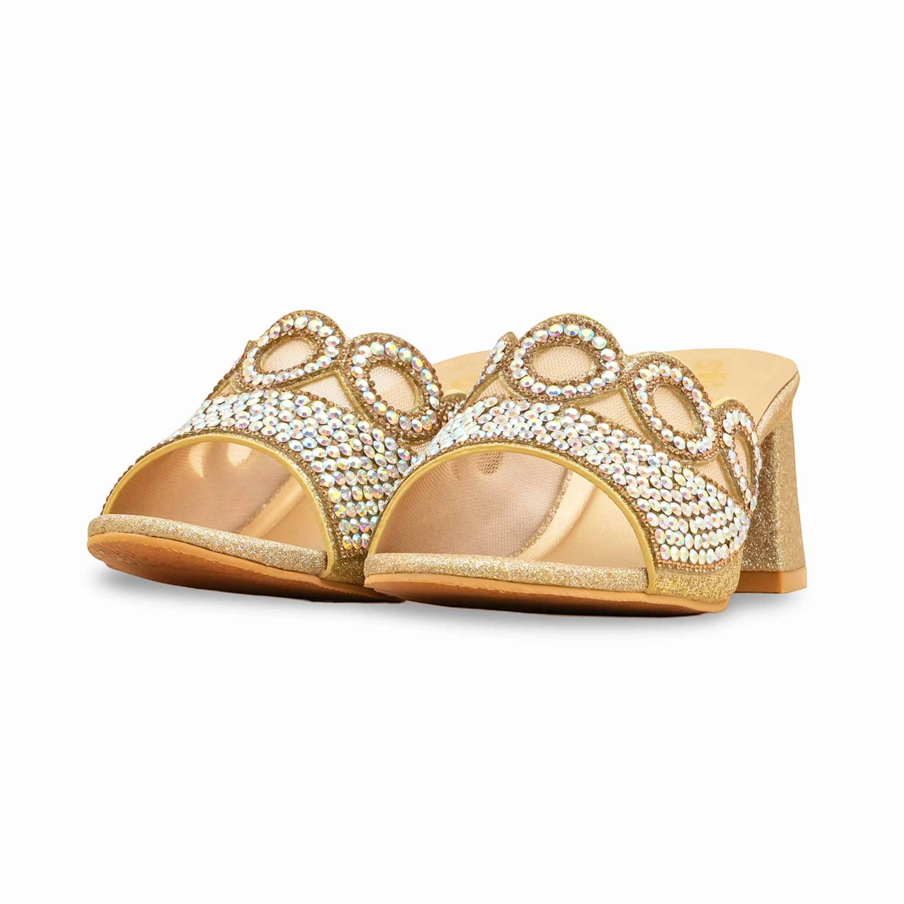 Toddler.slippers Golden Fancy Slipper For Women FN7993