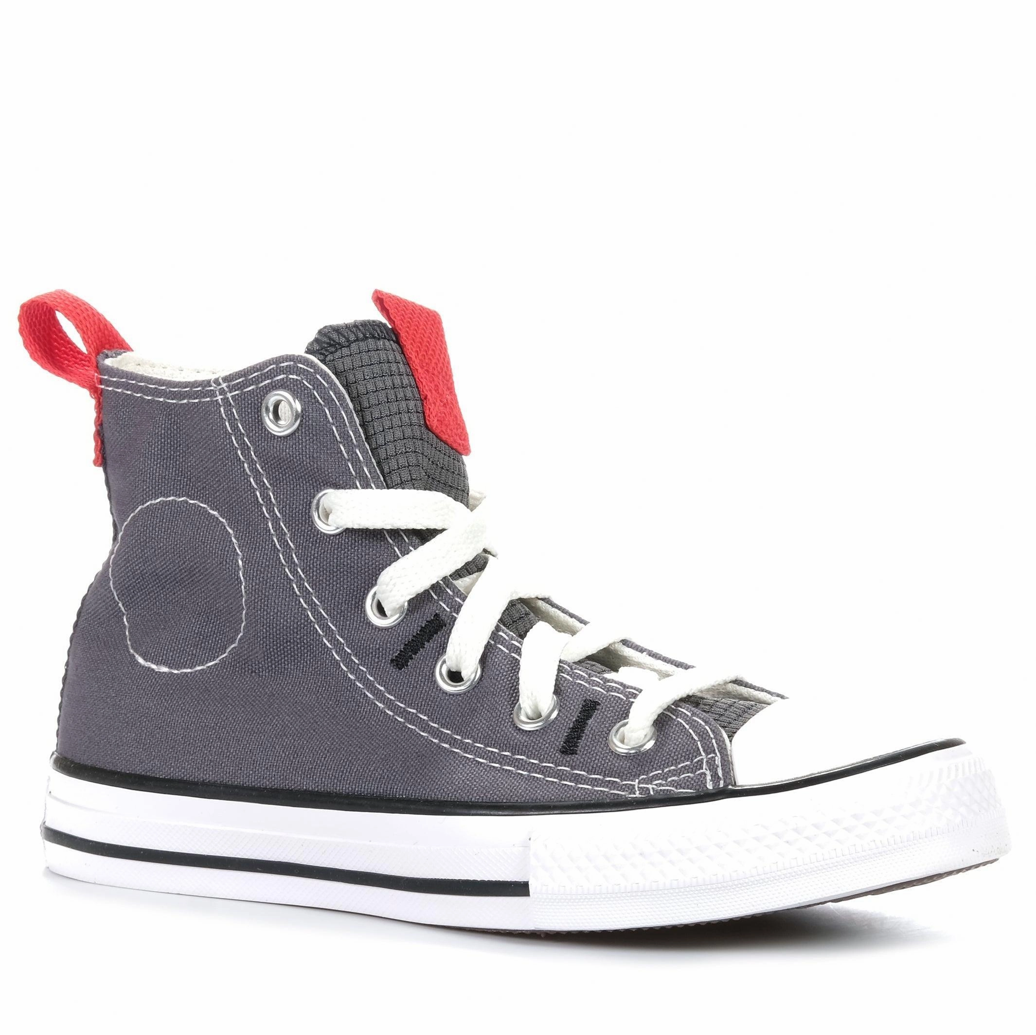 Wide Calf Moto Boots Converse Chuck Taylor Kids Relaxed High Grey