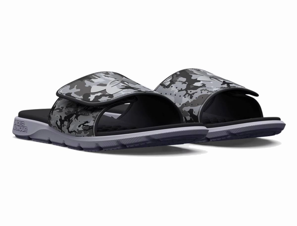 June Flip Flops Under Armour Boys' UA Grade School Ignite 7 Graphic Strap Slides