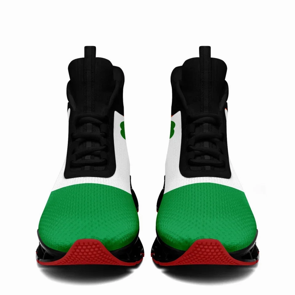 Unique Gift,Personalized Lucky Shamrock Sneakers, Custom St. Patrick's Day Green Shoes, Unisex Shoes