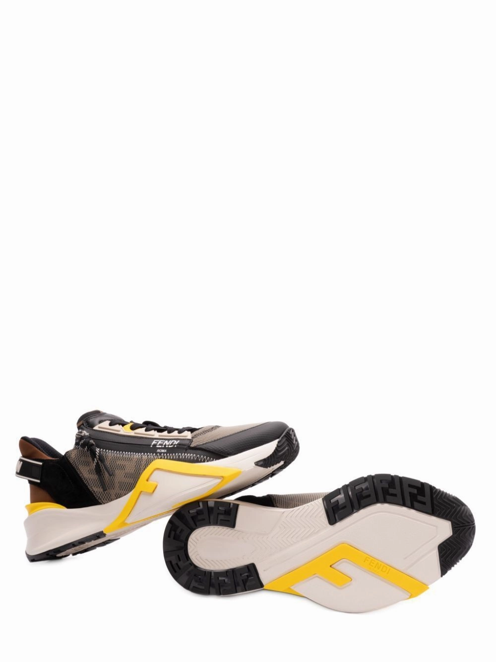 FENDI Lycra and Leather Slip-On Sneaker for Men Armani Exchange Casual Shoes
