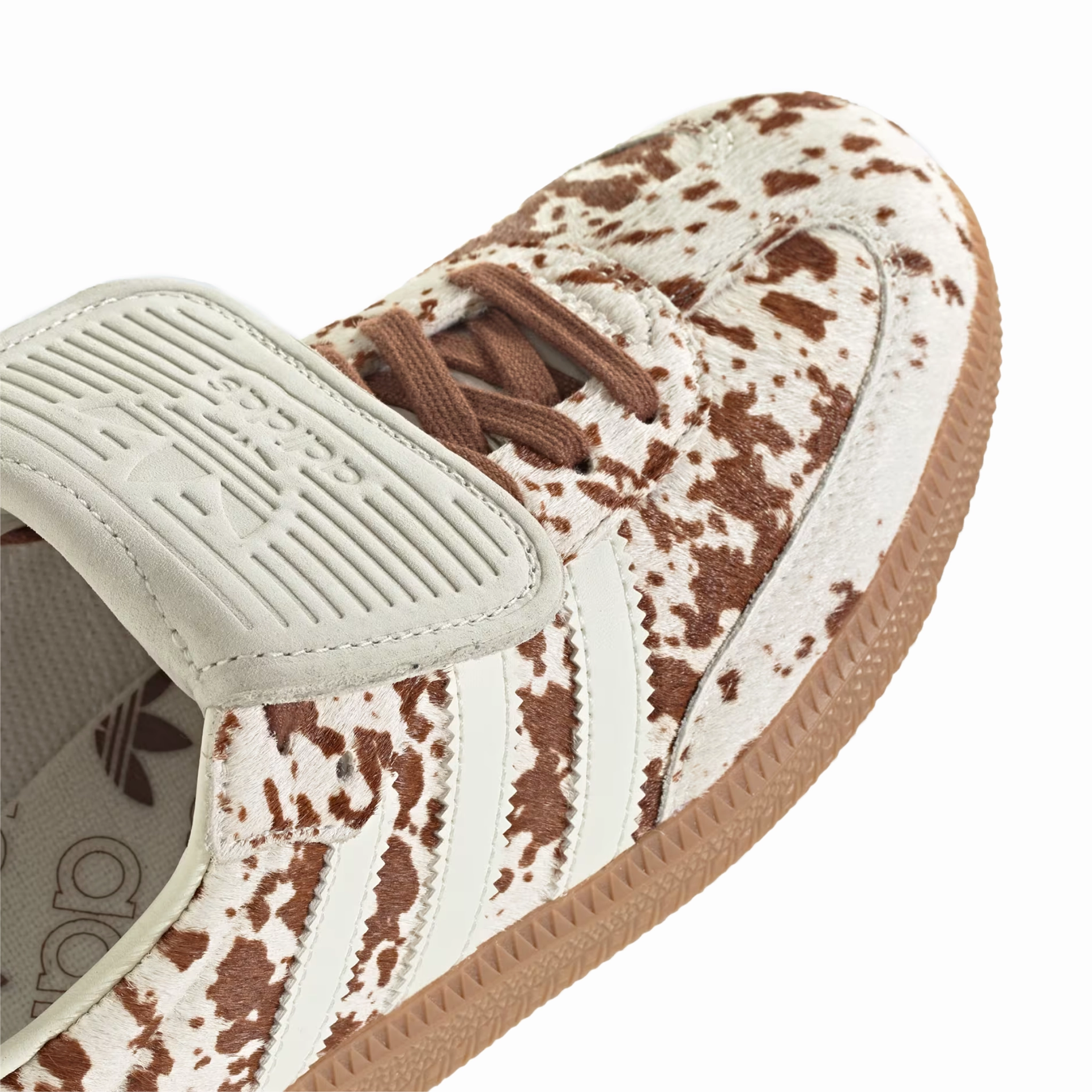 Short Cowboy Boots Adidas Women's Samba Long Tongue Cow Print/Off White/Lucid Pink/Gum