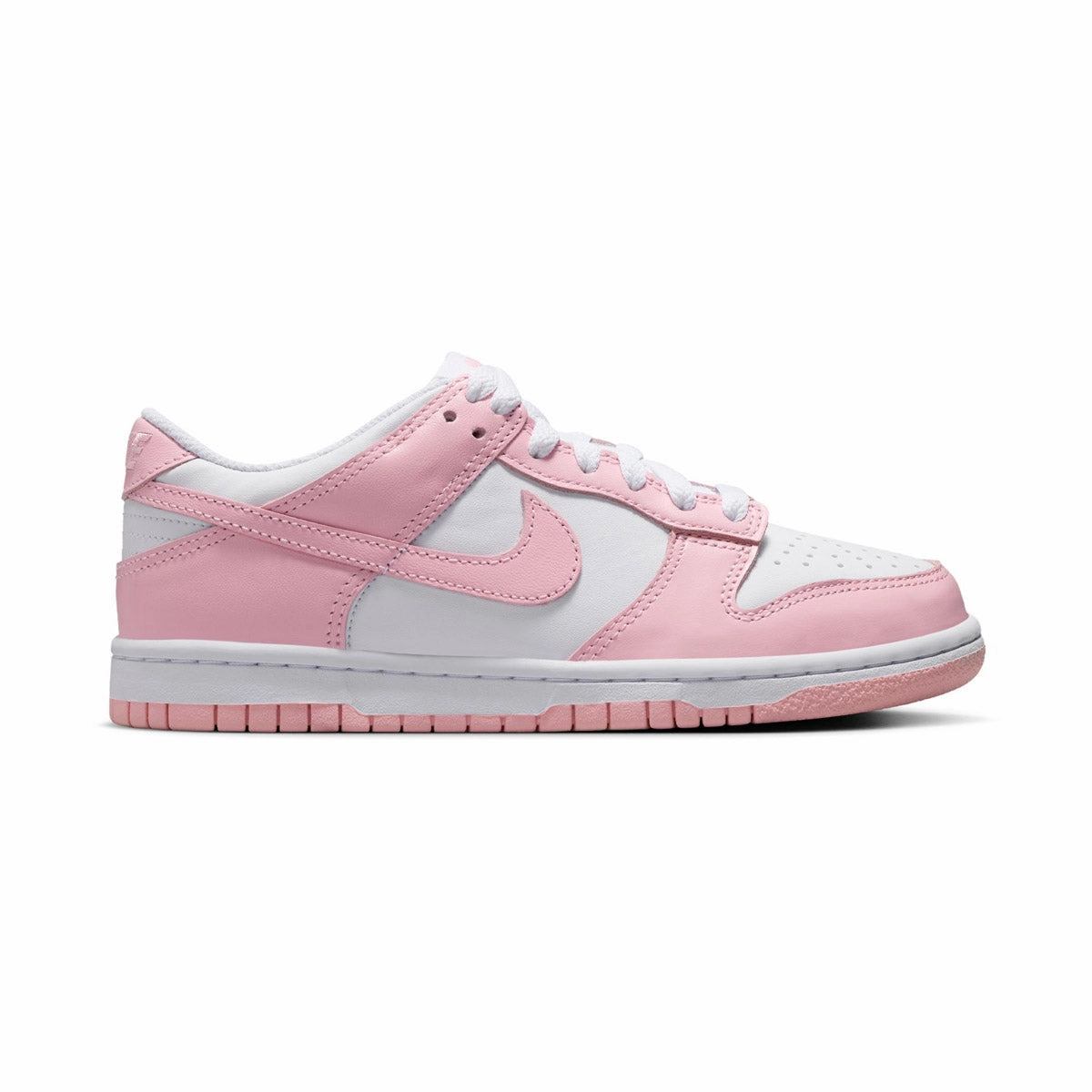 Nike Dunk Low 'White Medium Soft Pink' Big Kids' Shoes Composite Toe Skate Shoe
