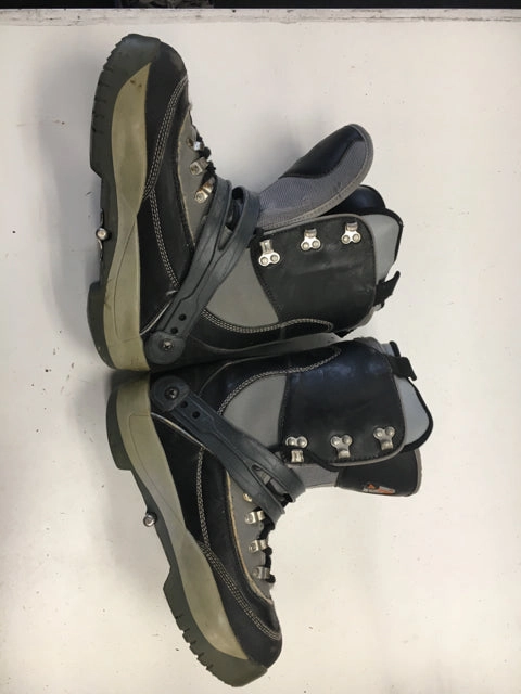 Used Rossignol Emery Hawk Black/Grey Mens Size 8 Step-in Snowboard Boots Justin Work Boots