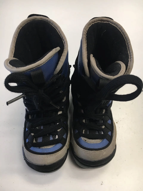 Used Shimano Clicker Blue/Black/Grey Mens Size 1 Snowboard Boots Winter Insulated Dress Boots