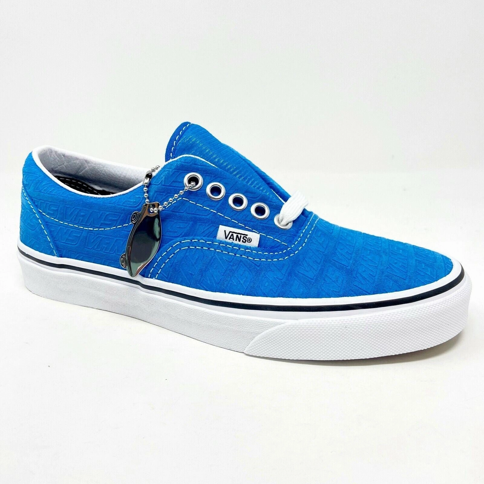 Vans Era (Vans Emboss) Blue True White Womens Casual Shoes Sneakers For Baby Good Beach Walking