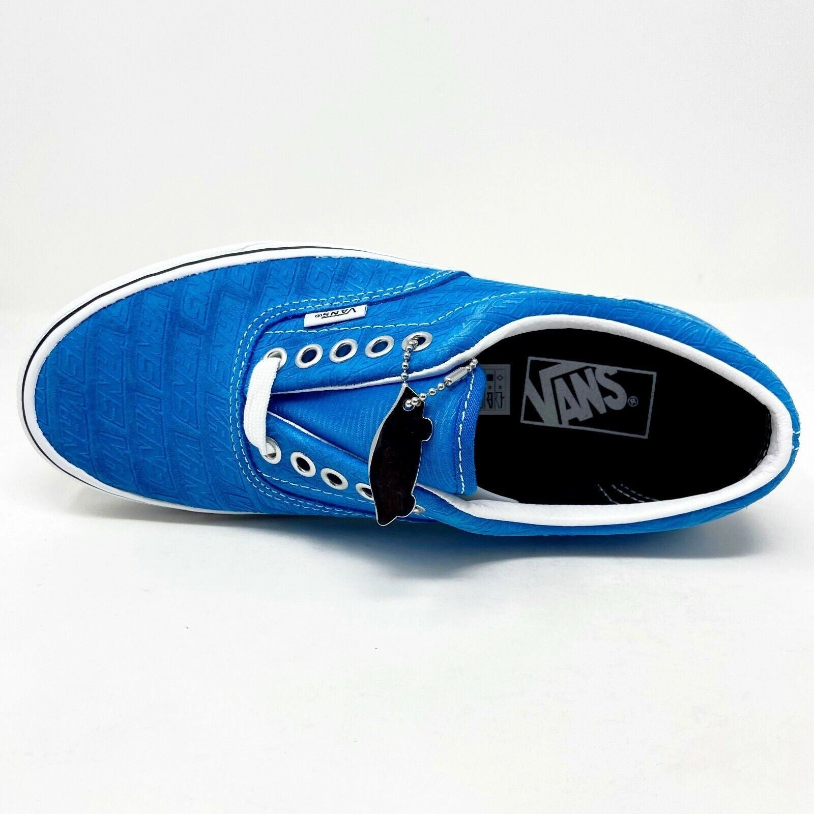 Vans Era (Vans Emboss) Blue True White Womens Casual Shoes Sneakers Wide Toe Box Walking Shoes